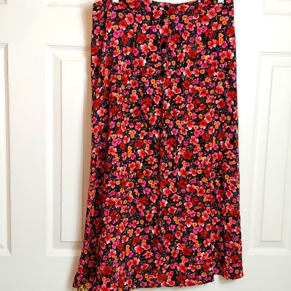 Vintage Sag Harbor Micro Floral Cottage Core Skirt Sz S